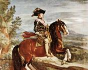 迭戈 罗德里格斯 德 席尔瓦 委拉斯贵支 : Equestrian Portrait of Philip IV
